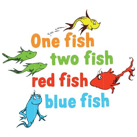 One Fish Two Fish Red Fish Blue Fish .